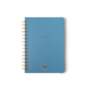 TWIN WIRE JOURNAL, 6" X 8.25" - CLASSIC BLUE, JTW681011