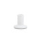 LARGE CERAMIC TAPER HOLDER, WHITE SPECKLED - 2.9" TALL - PHA63