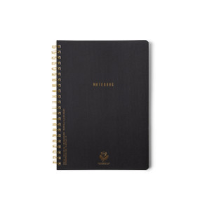 TWIN WIRE JOURNAL, 8.25" X 11.625" - EBONY, JTW801007