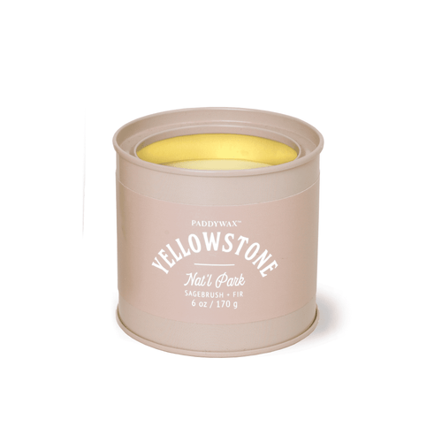 PARKS 6 OZ YELLOWSTONE TAUPE GLOSSY TIN - SAGEBRUSH + FIR, PK0603
