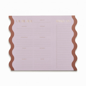 MEAL PLANNER NOTEPAD WITH MAGNETS - LILAC + NUTMEG, MPN2003