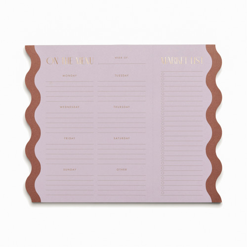 MEAL PLANNER NOTEPAD WITH MAGNETS - LILAC + NUTMEG, MPN2003