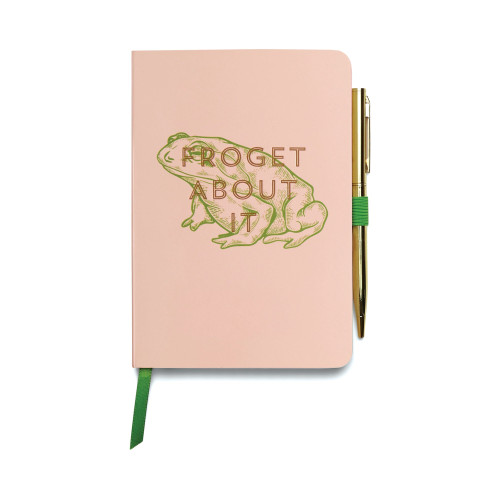 VINTAGE SASS NOTEBOOK WITH PEN - FROGET ABOUT IT, NWP1006
