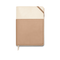 VEGAN LEATHER POCKET JOURNAL, 7" X 9" - TAUPE, PJ1002