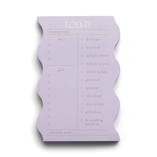 WAVY DAILY NOTEPAD - LILAC, PP531007