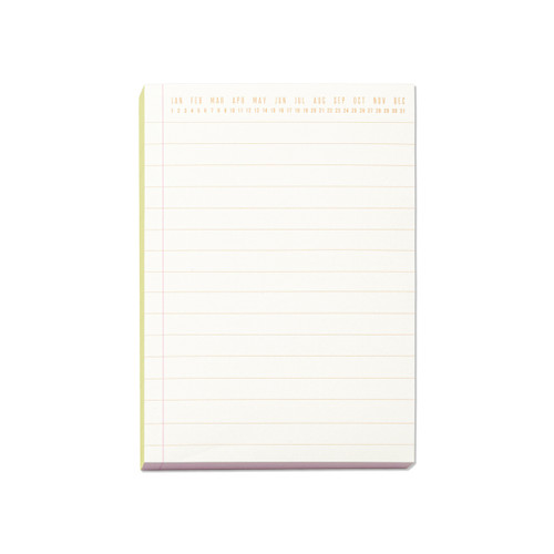 COLORBLOCK NOTEPAD - CHARTREUSE & PINK, PP572023