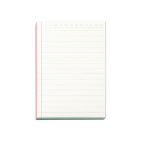 COLORBLOCK NOTEPAD - CORAL & BLUE, PP572024