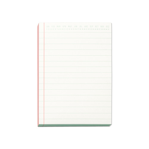 COLORBLOCK NOTEPAD - CORAL & BLUE, PP572024