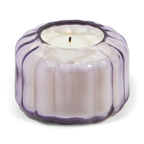 RIPPLE 4.5 OZ TRANSPARENT LAVENDER RIBBED GLASS - SALTED IRIS, RPL0501