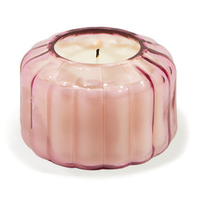 RIPPLE 4.5 OZ TRANSPARENT PINK RIBBED GLASS - DESERT PEACH, RPL0502
