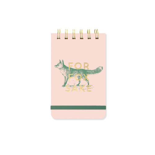 VINTAGE SASS TWIN WIRE NOTEPAD, 3.25" X 5.5" - "FOR FOX SAKE", PPS561002