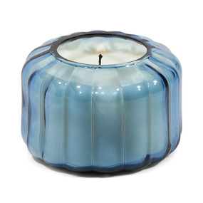RIPPLE 4.5 OZ TRANSPARENT BLUE RIBBED GLASS - PEPPERED INDIGO, RPL0504
