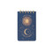 TWIN WIRE NOTEPAD, 3.25" X 5.5" - MIDNIGHT BLUE "LIVE BY THE SUN", PPS561005