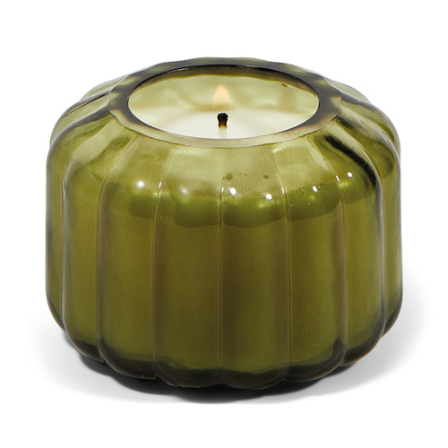 RIPPLE 4.5 OZ TRANSPARENT GREEN RIBBED GLASS - SECRET GARDEN, RPL0505