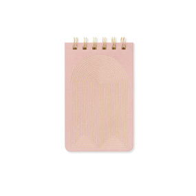 TWIN WIRE NOTEPAD, 3.25" X 5.5" - DUSTY BLUSH RADIANT RAINBOWS, PPS561008