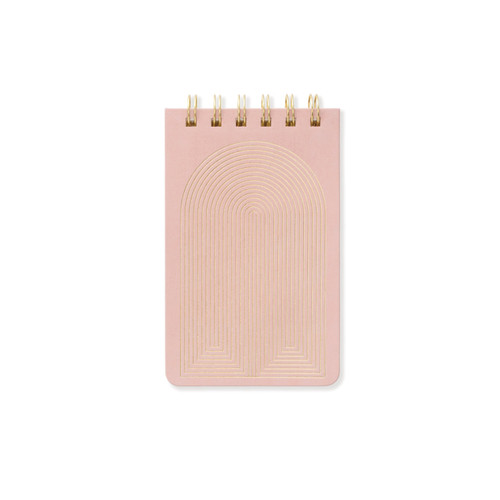 TWIN WIRE NOTEPAD, 3.25" X 5.5" - DUSTY BLUSH RADIANT RAINBOWS, PPS561008