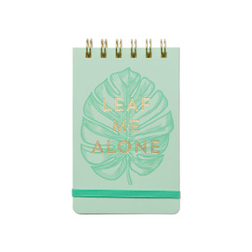 VINTAGE SASS TWIN WIRE NOTEPAD, 3.25" X 5.5" - "LEAF ME ALONE" LEAF, PPS562022