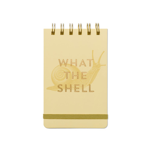 VINTAGE SASS TWIN WIRE NOTEPAD, 3.25" X 5.5" - "WHAT THE SHELL" SNAIL, PPS562025