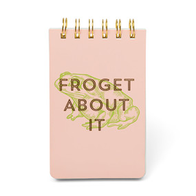 VINTAGE SASS TWIN WIRE NOTEPAD, 3.25" X 5.5" - "FROGET ABOUT IT", PPS562027