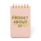 VINTAGE SASS TWIN WIRE NOTEPAD, 3.25" X 5.5" - "FROGET ABOUT IT", PPS562027