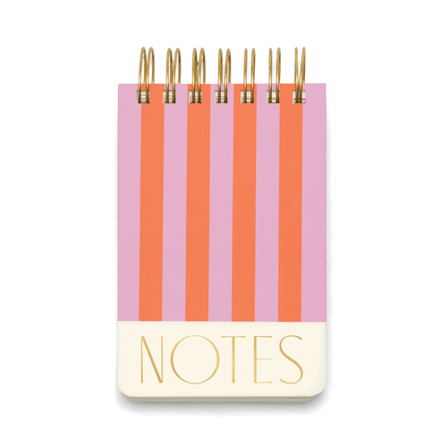 TWIN WIRE NOTEPAD, 4" X 6" - STRIPES, ST461002
