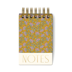 CHUNKY NOTEPAD - GOLD VINTAGE FLORAL, ST461006