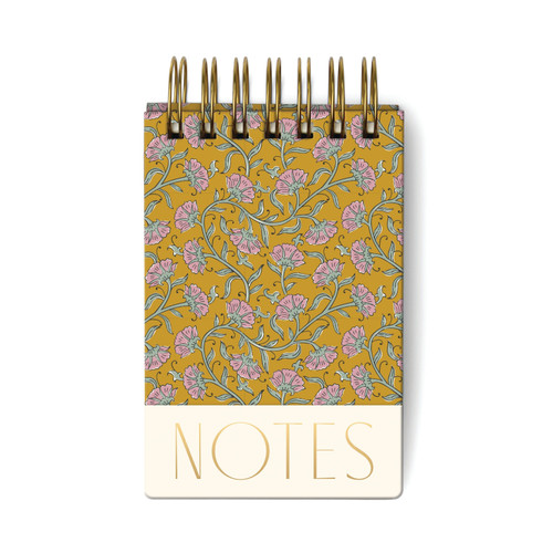 CHUNKY NOTEPAD - GOLD VINTAGE FLORAL, ST461006