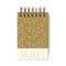 CHUNKY NOTEPAD - GOLD VINTAGE FLORAL, ST461006