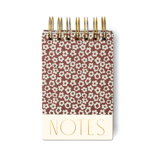 CHUNKY NOTEPAD - BURGUNDY GROOVY FLORAL, ST461007