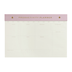 WEEKLY POSTBOUND NOTEPAD, 9.75 X 14" - LILAC, WNP1001