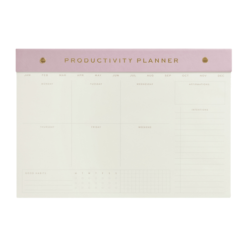 WEEKLY POSTBOUND NOTEPAD, 9.75 X 14" - LILAC, WNP1001