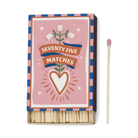 A DOPO BOXED MATCHES - HEARTS SET OF 75 MATCHES, ACC46