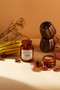 APOTHECARY8 OZ GLASS CANDLE - PUMPKIN & SPICE, PKSP0801