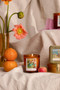 IMPRESSIONIST 6 OZ AMBER GLASS CANDLE in BLUE BOX  - DEGAS, "DANCERS, PINK AND GREEN", IMP0601
