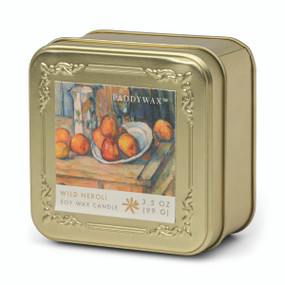 IMPRESSIONIST 3.5 OZ GOLD TIN - CÉZANNE, "STILL LIFE WITH MILK JUG & FRUIT", IMP0304