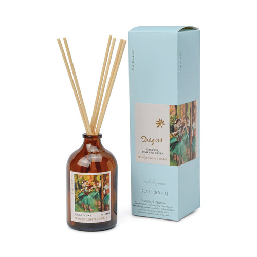 IMPRESSIONIST 80mL AMBER GLASS DIFFUSER IN BLUE BOX - DEGAS, "DANCERS", IMPFD01