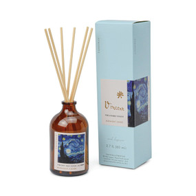IMPRESSIONIST 80mL AMBER GLASS DIFFUSER IN BLUE BOX - VAN GOGH, "THE STARRY NIGHT", IMPFD02