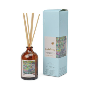 IMPRESSIONIST 80mL AMBER GLASS DIFFUSER IN BLUE BOX - MONET, "GARDEN OF GIVERNY", IMPFD03