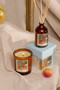 IMPRESSIONIST 80mL AMBER GLASS DIFFUSER IN BLUE BOX - CÉZANNE, "STILL LIFE WITH MILK JUG & FRUIT", IMPFD04