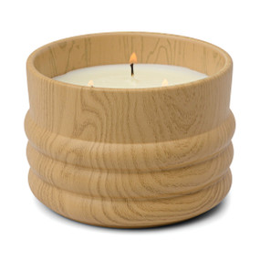 GRAIN 12 OZ CERAMIC WOOD CERAMIC CANDLE - CEDAR AND WILD FIG, GR1205