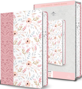 Biblia RVR 1960 Letra gigante, símil piel rosada con flores by Reina Valera Revisada 1960, 9798890982223