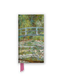 Claude Monet: Bridge over a Pond of Water Lilies (Foiled Slimline Journal) by Flame Tree Studio, 9781835625293