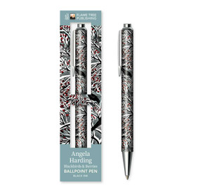 Angela Harding: Blackbirds and Berries Boxed Decorative Ballpoint Pen by Flame Tree Studio, 9781835625606