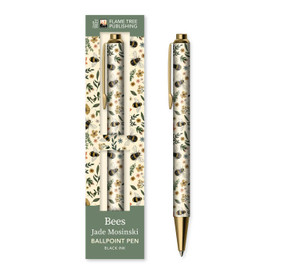 Jade Mosinski: Garden Bees Boxed Decorative Ballpoint Pen by Flame Tree Studio, 9781835625620