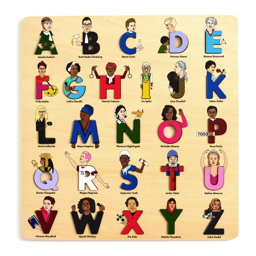Lady Legends Wooden Alphabet Puzzle by Beck Feiner, Beck Feiner, Alphabet Legends, 9781763753808