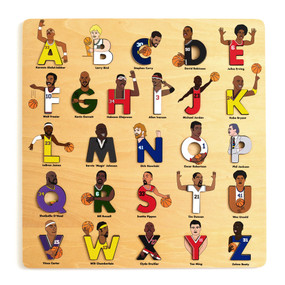 Basketball Legends Wooden Alphabet Puzzle by Beck Feiner, Beck Feiner, Alphabet Legends, 9781763753815