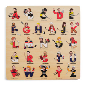 Hockey Legends Wooden Alphabet Puzzle by Beck Feiner, Beck Feiner, Alphabet Legends, 9781763753839
