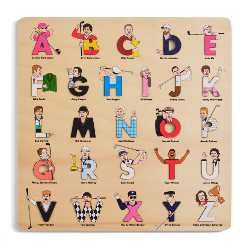 Golf Legends Wooden Alphabet Puzzle by Beck Feiner, Beck Feiner, Alphabet Legends, 9781763753846