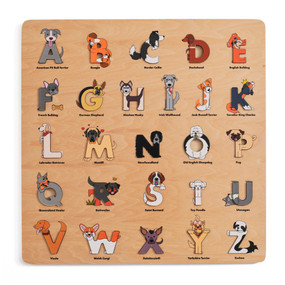 Dog Wooden Alphabet Puzzle by Beck Feiner, Beck Feiner, Alphabet Legends, 9781763753853