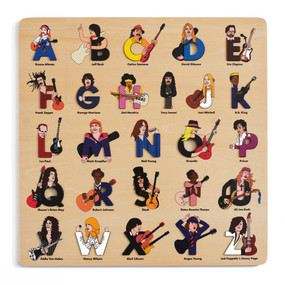 Guitar Legends Wooden Alphabet Puzzle by Beck Feiner, Beck Feiner, Alphabet Legends, 9781763753877
